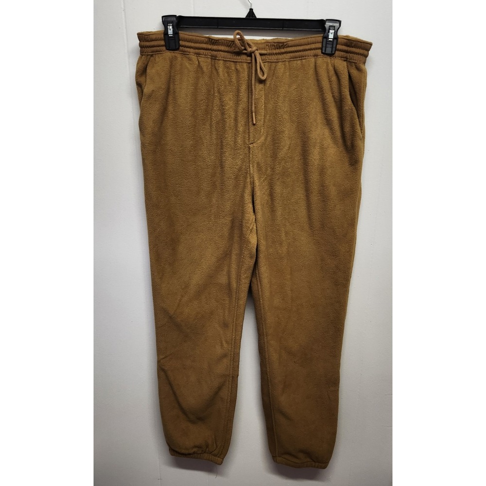 Amazon Essentials Pants Mens Large Fleece Joggers Drawstring Elastic Waist Pocke